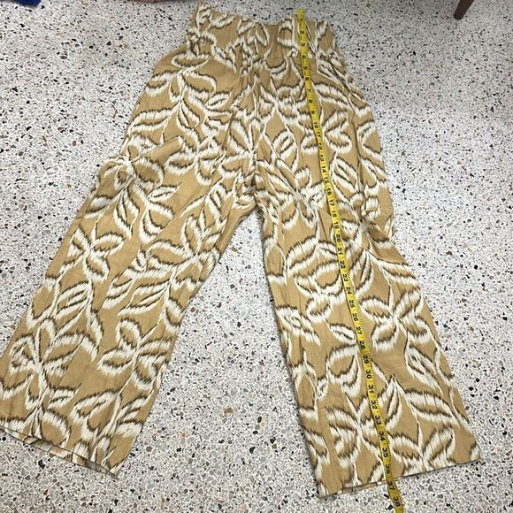 Kourt Willow print set neutral top pants small s resort wear - Picture 8 of 8